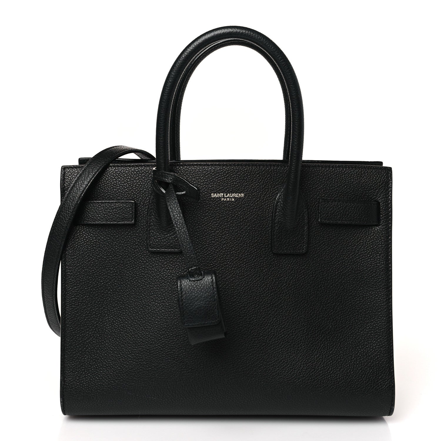 Saint Laurent Grained Calfskin Baby Sac De Jour Black 3 of 9