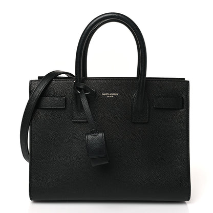 Saint Laurent Grained Calfskin Baby Sac De Jour Black 3 of 9