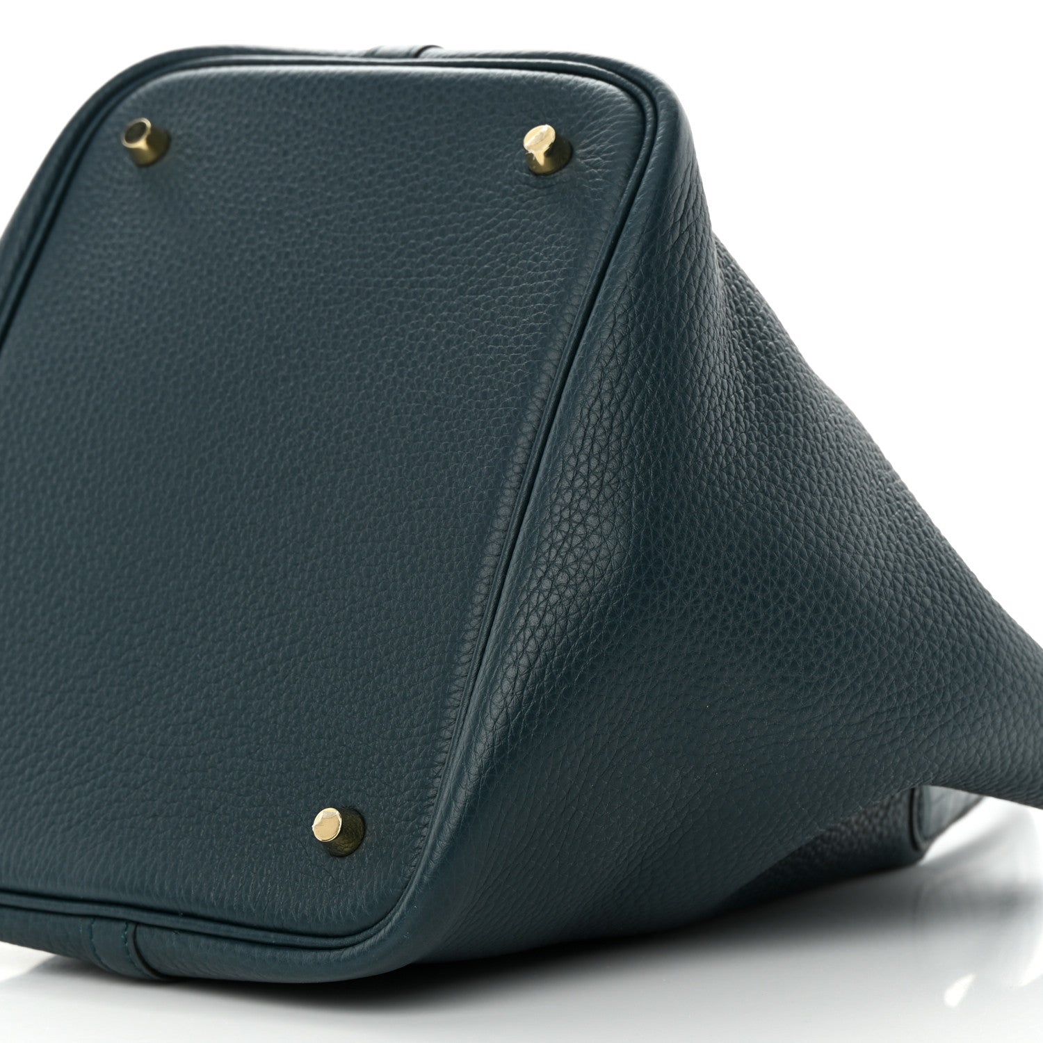 Hermes Taurillon Clemence Matte Alligator Picotin Lock Touch 22 MM Vert Bosphore 10 of 13