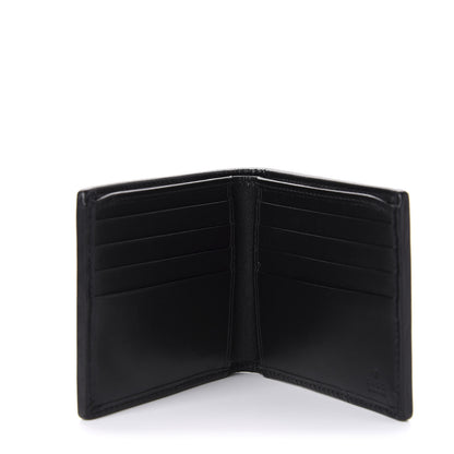 Gucci Calfskin G Rhombus Quilted Bi-Fold Wallet Black 4 of 7