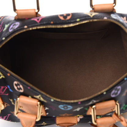 Louis Vuitton Monogram Multicolor Speedy 30 Black 5 of 10