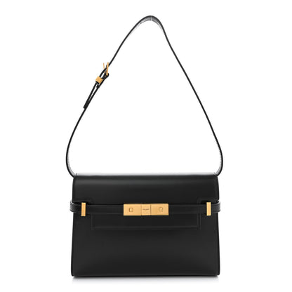 Saint Laurent Smooth Calfskin Small Manhattan Shoulder Bag Black 1 of 10