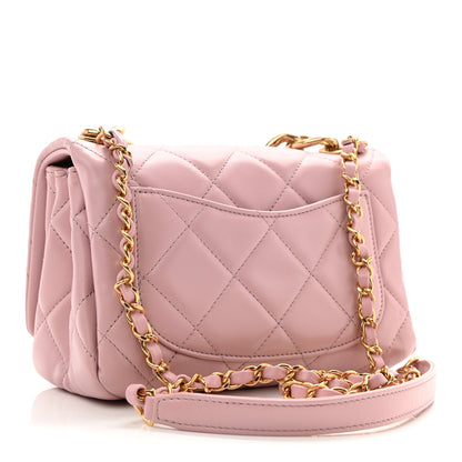 Chanel Lambskin Quilted Color Match Small Flap Light Pink 3 of 11
