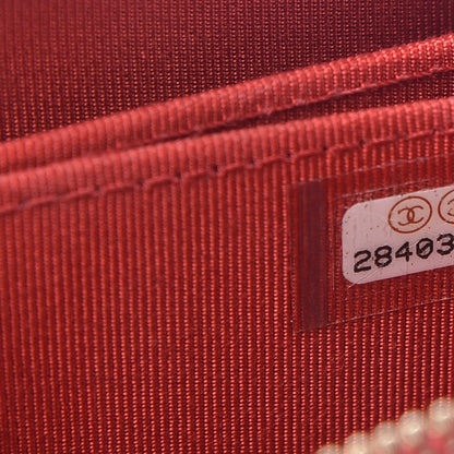 Chanel Caviar Quilted Zip Coin Purse Red 7 of 8