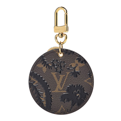 Louis Vuitton Monogram Blossom Bag Charm Key Holder Black 1 of 4
