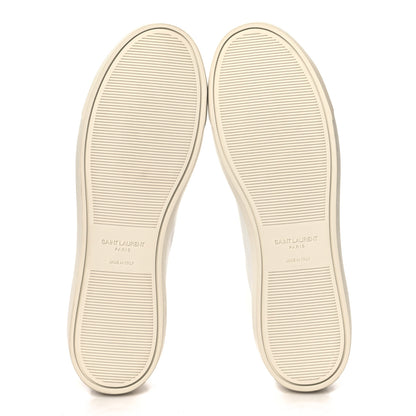 Saint Laurent Calfskin Mens Andy Low Top Sneakers 45 Mystic White 6 of 9