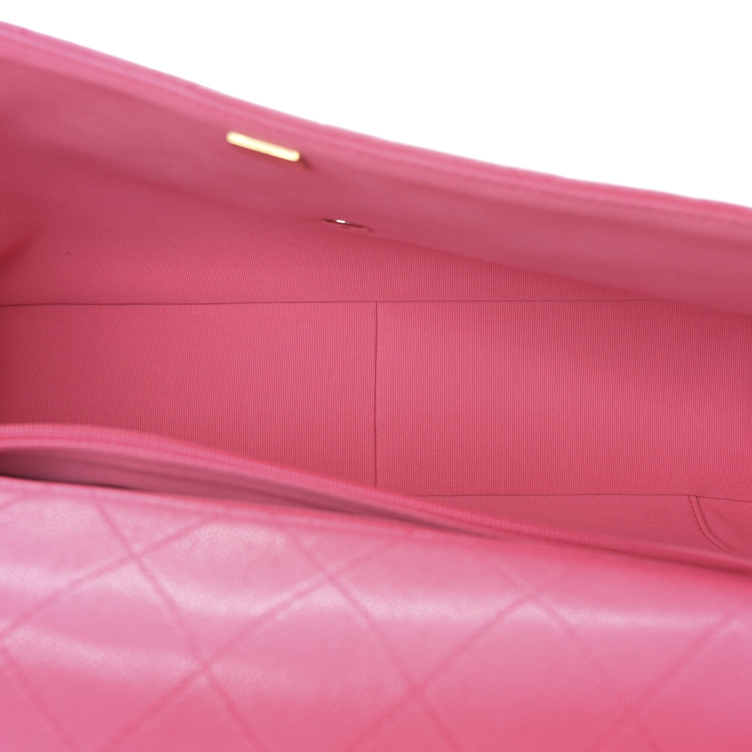 Chanel Caviar Quilted XXL Travel Flap Bag Dark Pink 5 of 10