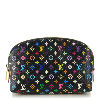 Louis Vuitton Monogram Multicolor Cosmetic Pouch Black Grenade 1 of 7