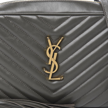 Saint Laurent Calfskin Matelasse Monogram Lou Camera Bag Military Olive 10 of 10