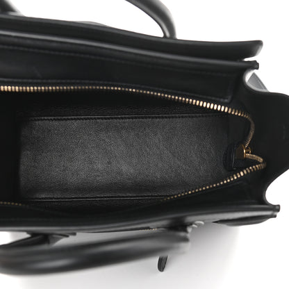 Celine Smooth Calfskin Nano Luggage Black 5 of 10