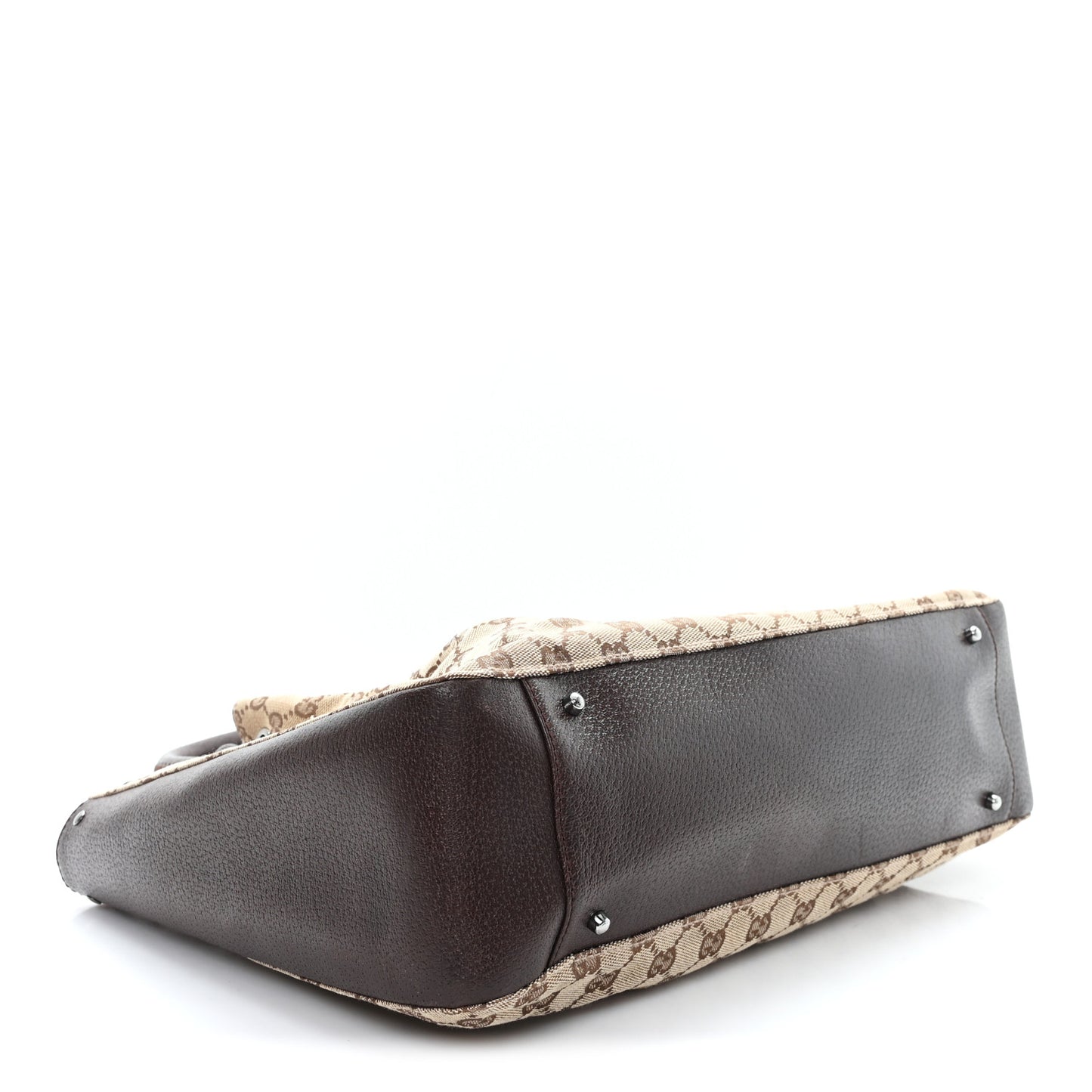 Monogram Large Bucket Tote Dark Brown