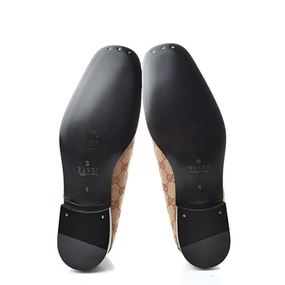 Gucci X MLB GG Monogram LA Dodgers Embroidered Mens Loafers 8 Beige Ruggine Black 7 of 10