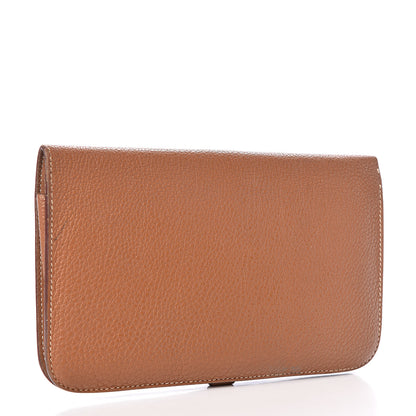 Hermes Togo Dogon Wallet Gold 3 of 12