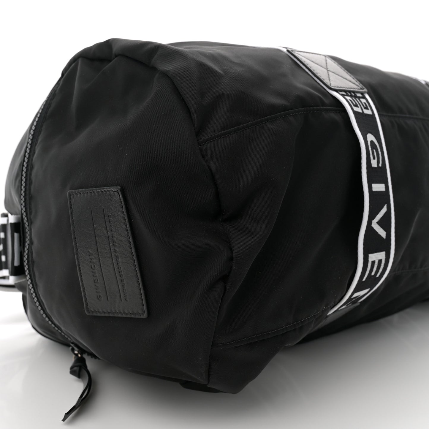 Nylon Logo Gym Duffle Black