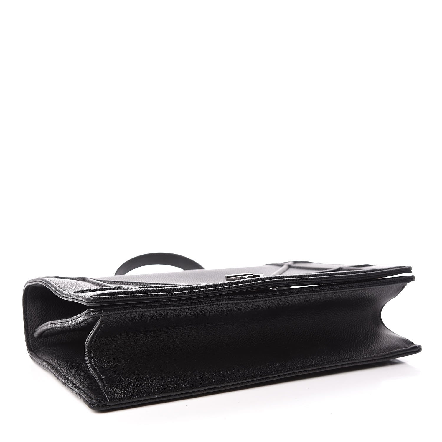 Christian Dior Grained Calfskin Medium Diorama Flap Bag Black 4 of 12
