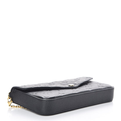 Louis Vuitton Empreinte Pochette Felicie Chain Wallet Black 4 of 13