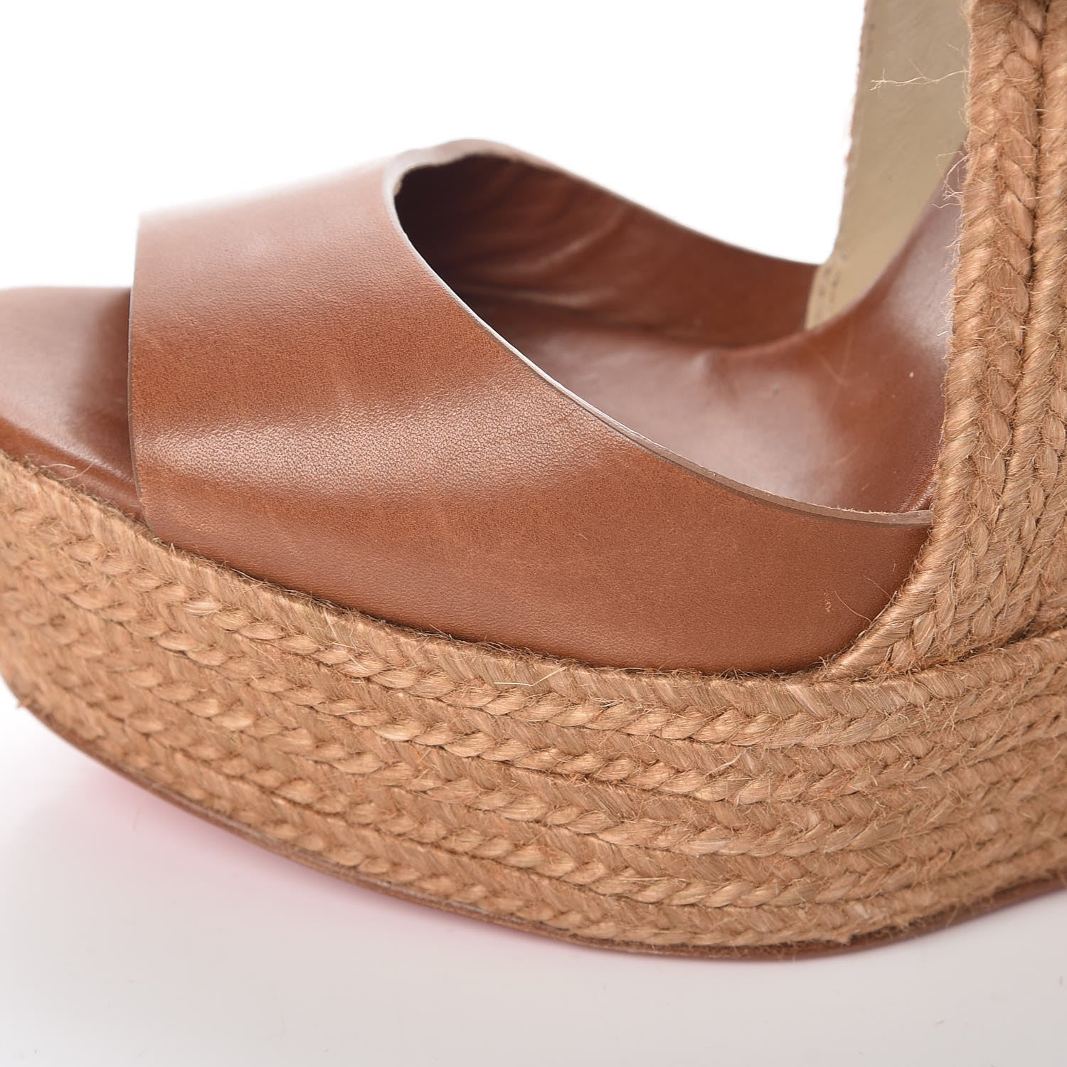 Christian Louboutin Praia 140 Platform Espadrilles 37 Tobacco 15 of 20
