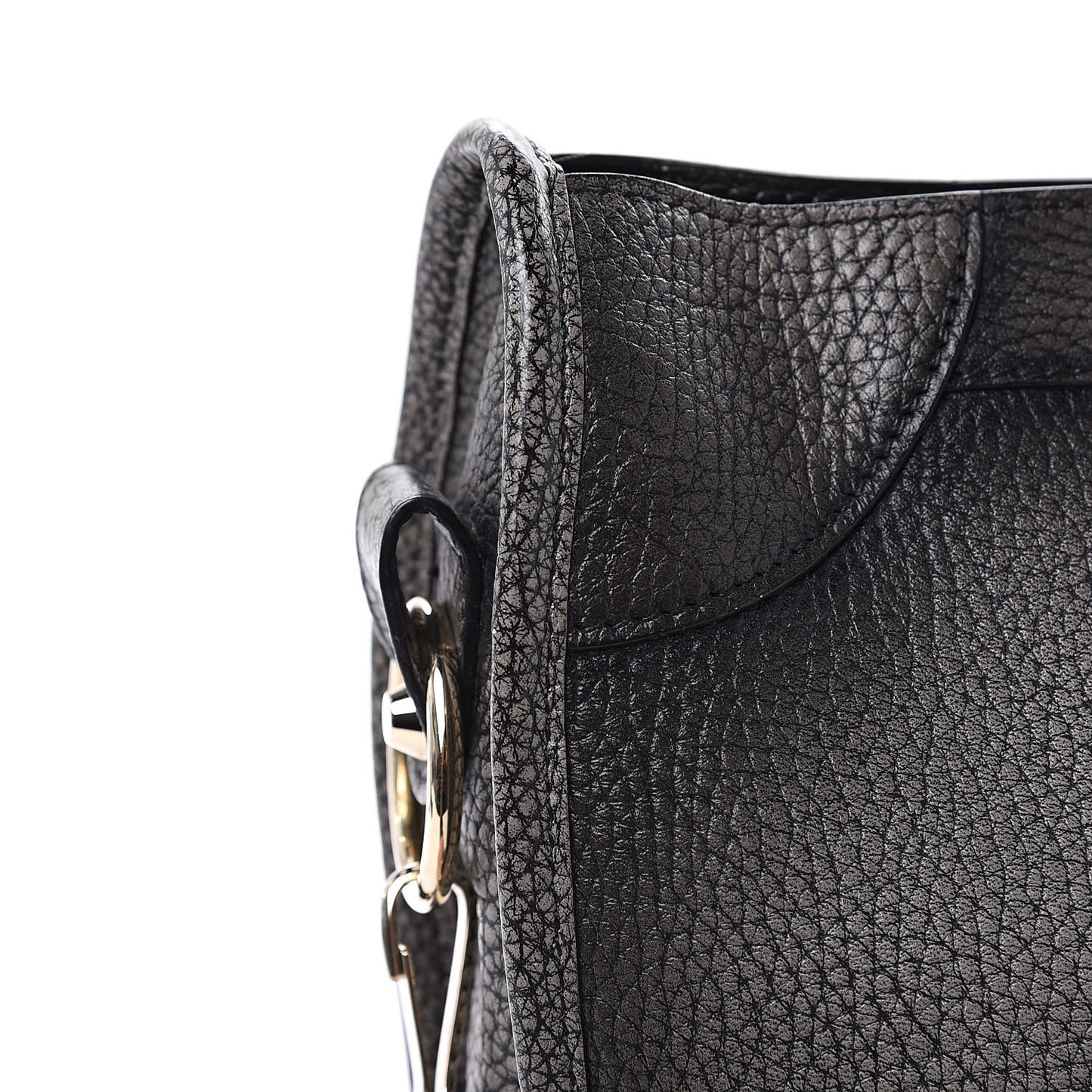 Grained Calfskin Classic Gold Hardware City Ombre Grey Gradient