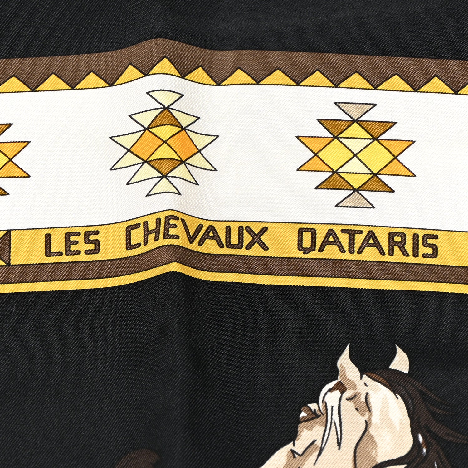 Hermes Silk Les Chevaux Qataris Scarf 90 3 of 6