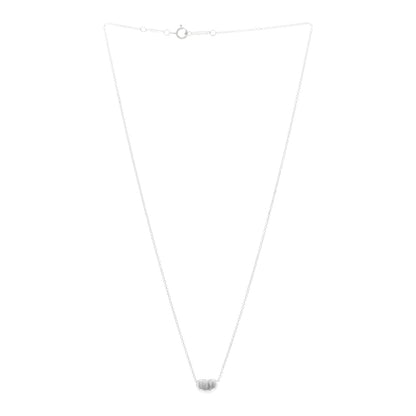 Tiffany Sterling Silver 9mm Elsa Peretti Bean Pendant Necklace 3 of 4