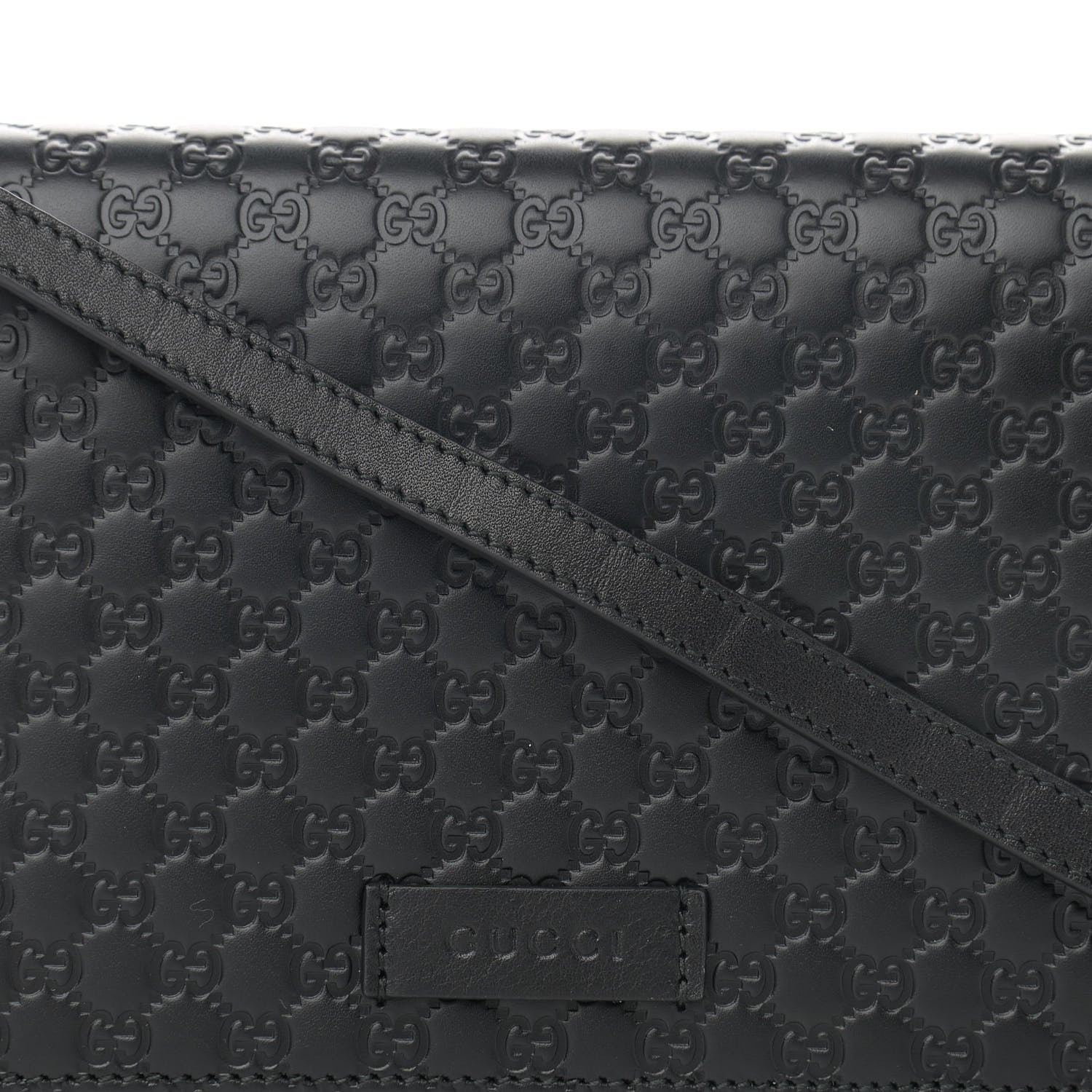 Gucci Microguccissima Crossbody Wallet Black 7 of 10