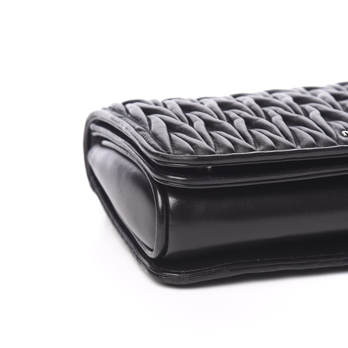 Nappa Matelasse Club Shoulder Bag Black