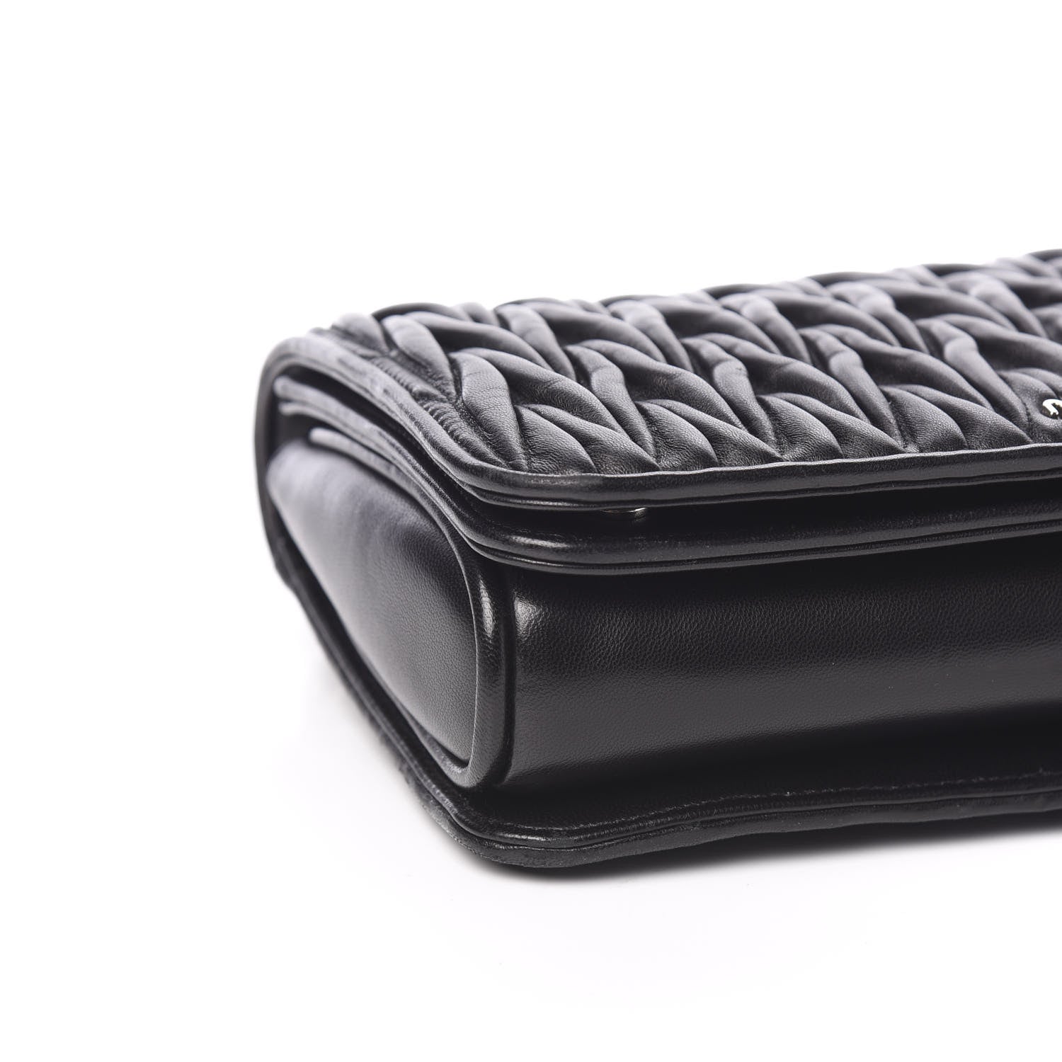 Miu Miu Nappa Matelasse Club Shoulder Bag Black 6 of 8