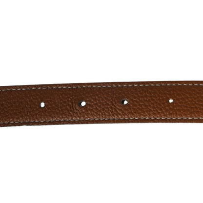 Hermes Box Togo 24mm Belt Strap 80 Black Gold 4 of 6