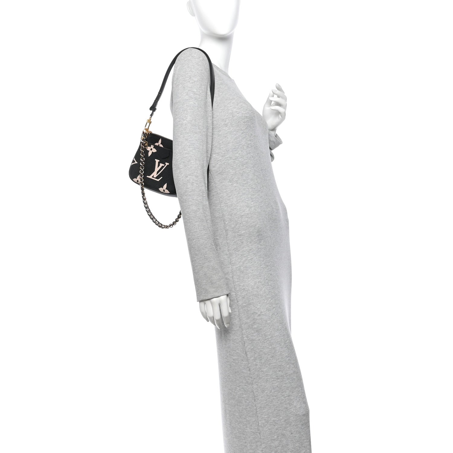 Louis Vuitton Empreinte Monogram Giant Multi Pochette Accessories Black Beige 2 of 10