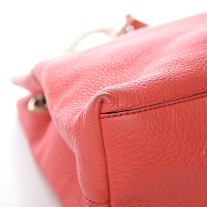 Gucci Pebbled Calfskin Medium Soho Chain Shoulder Bag Begonia Pink 17 of 23