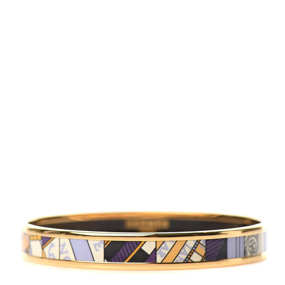 Hermes Enamel Printed Narrow Astrologie Nouvelle Bracelet 65 1 of 5
