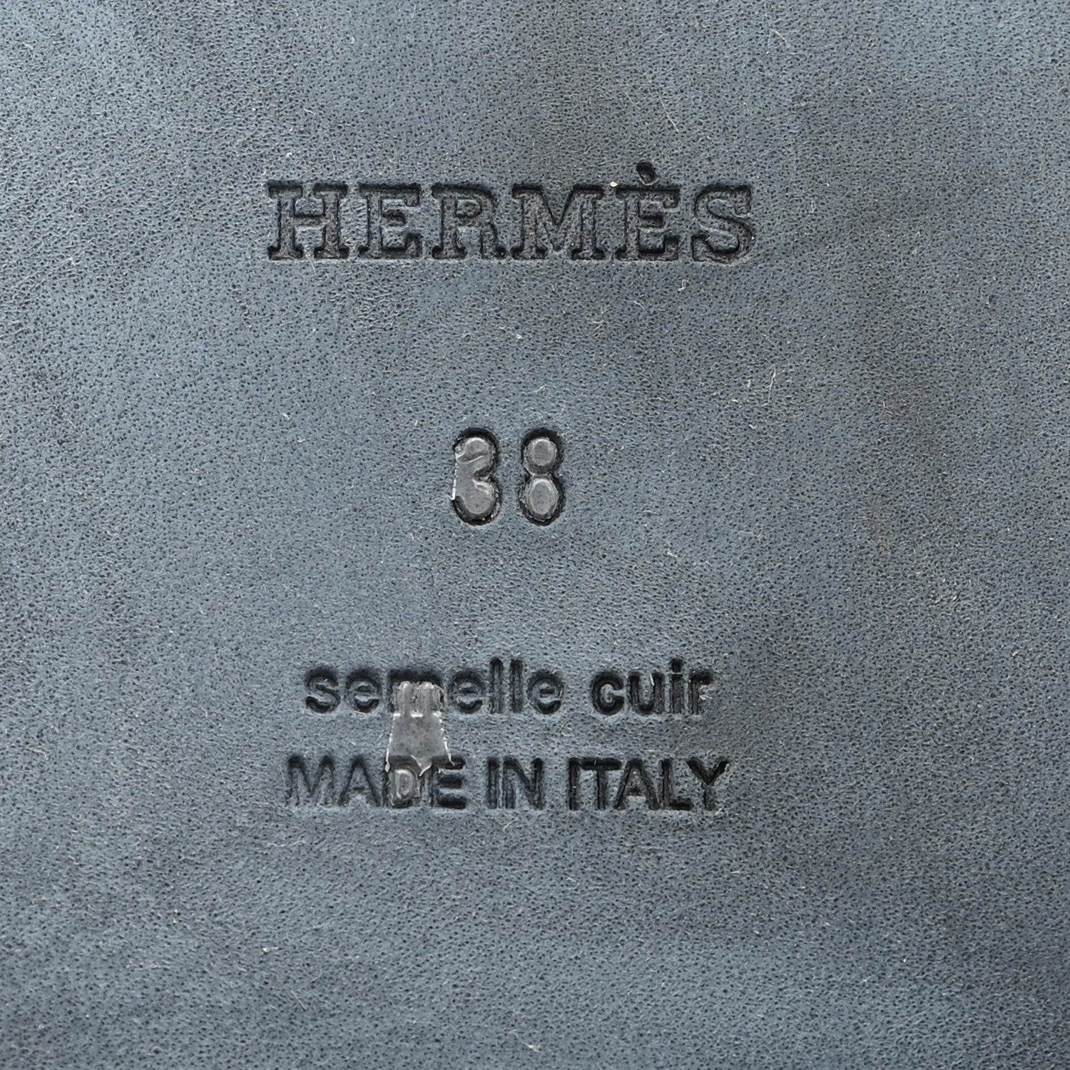 Hermes Calfskin Womens Ines Sandals 38 Gold 7 of 10