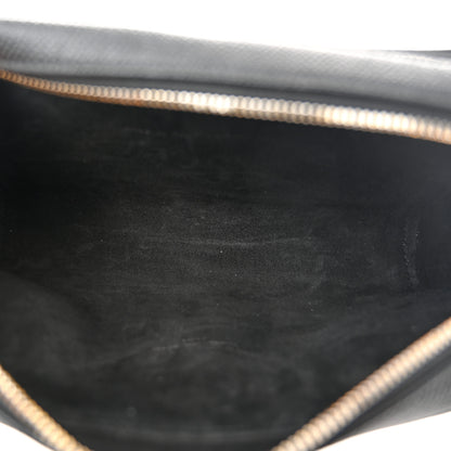 Christian Dior Grained Calfskin Caro Double Pouch Black 5 of 10