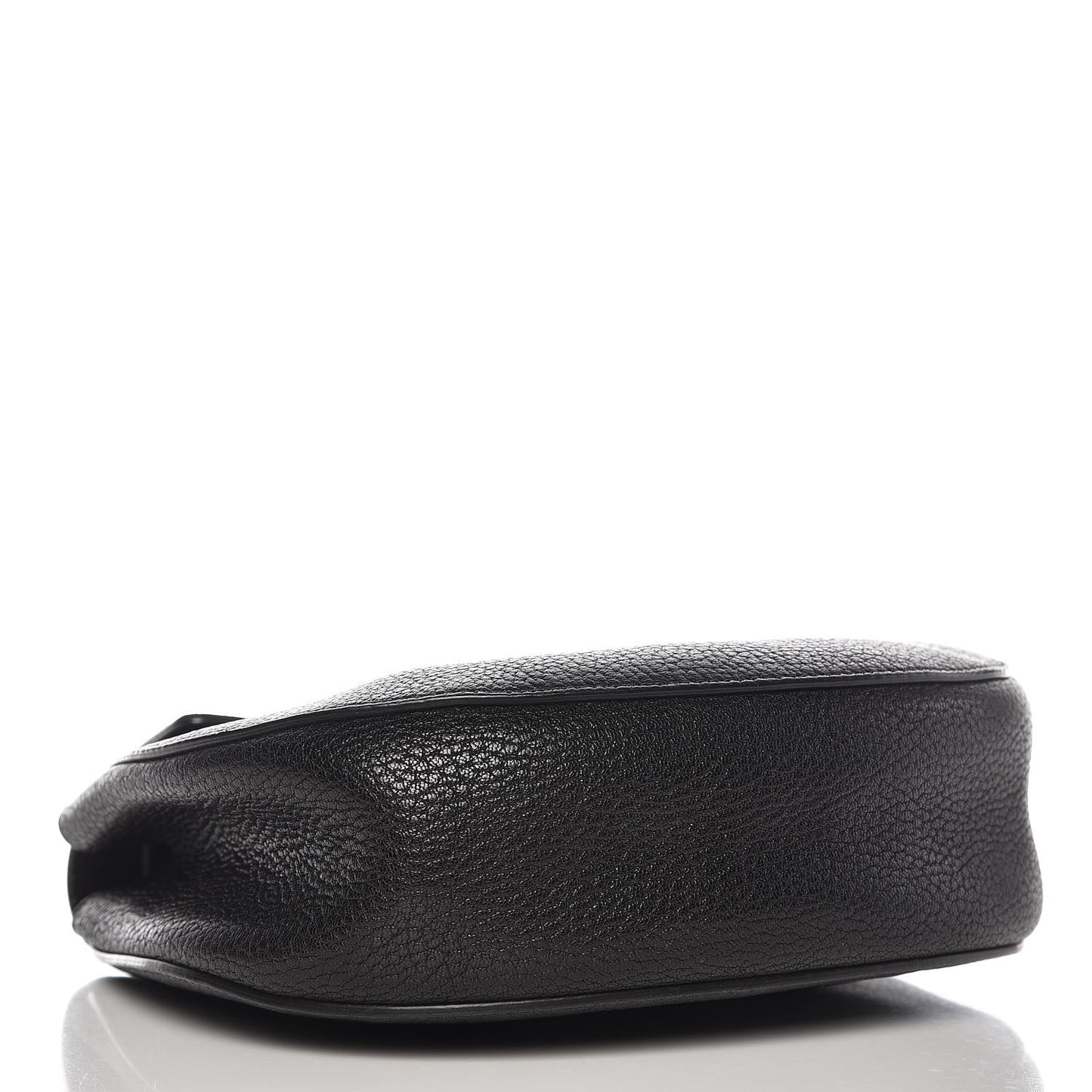 Grained Lambskin Drew Shoulder Bag Black