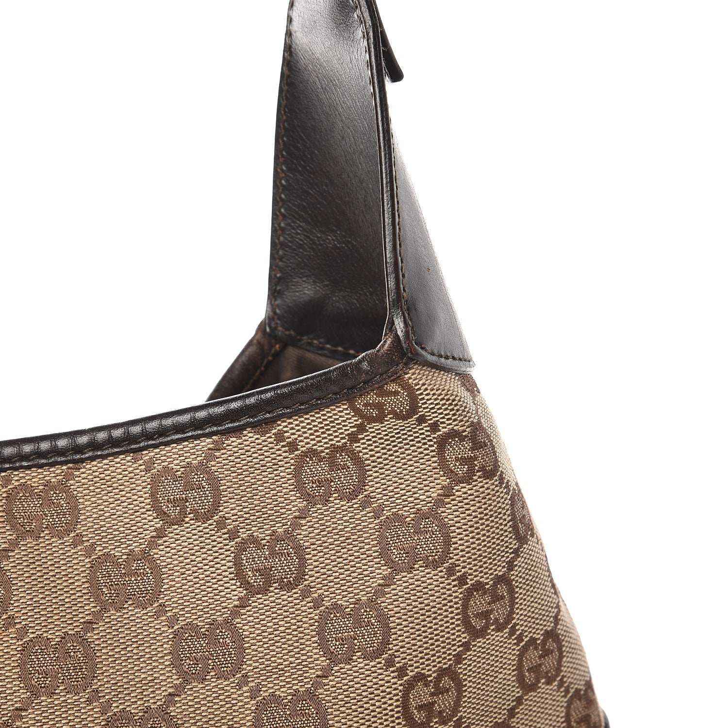 Gucci Monogram Web Jackie O Hobo Dark Brown 13 of 13