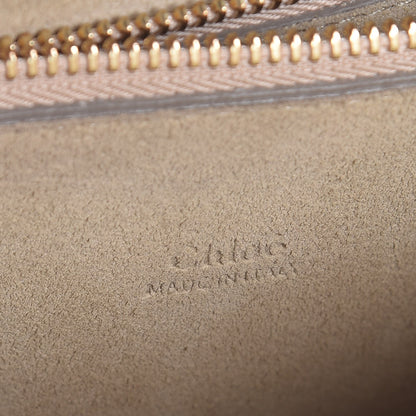 Chloe Calfskin Suede Medium Faye Shoulder Bag Motty Grey 6 of 10