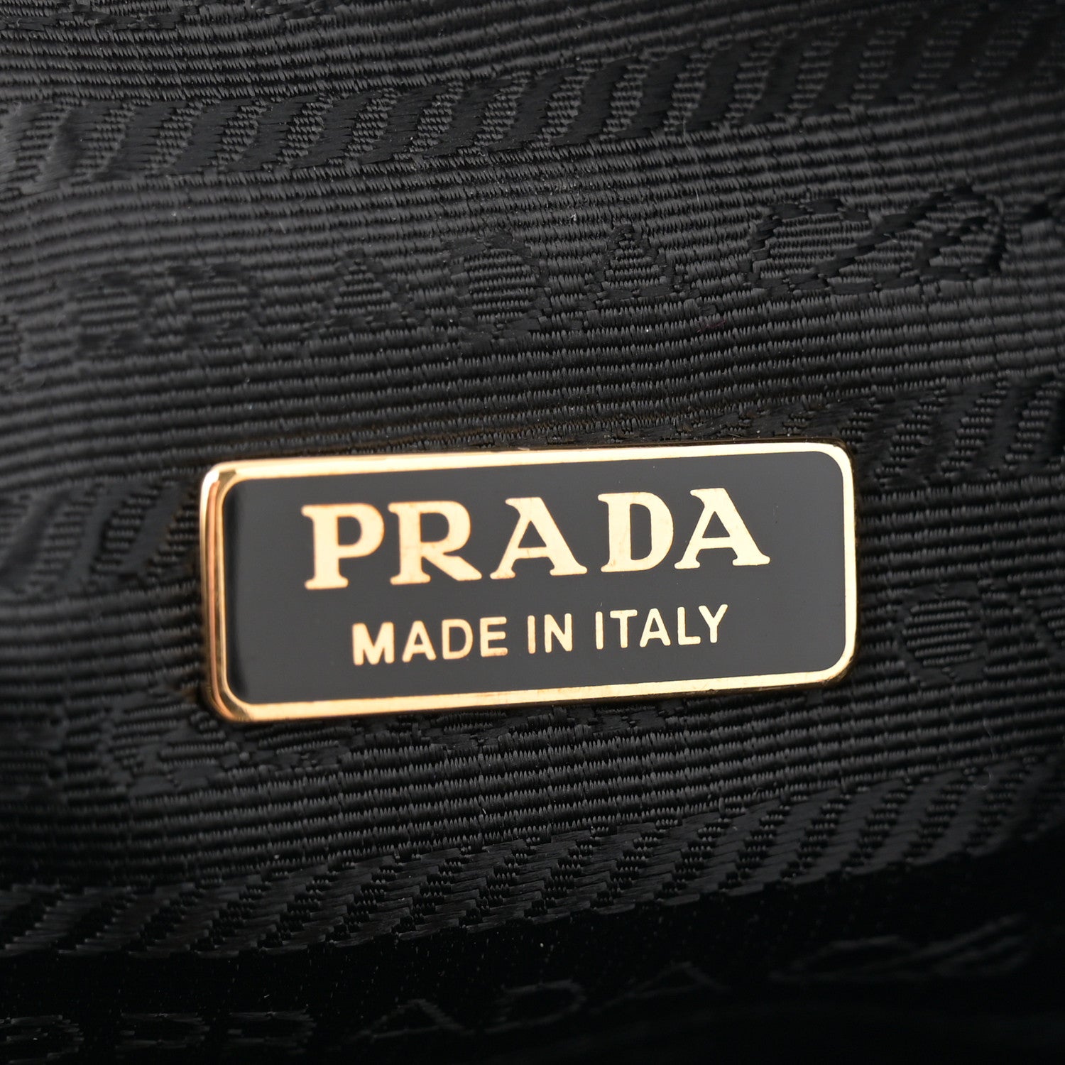 Prada Saffiano Lux Triangle Logo Embossed Mini Triangle Bag Black 6 of 10