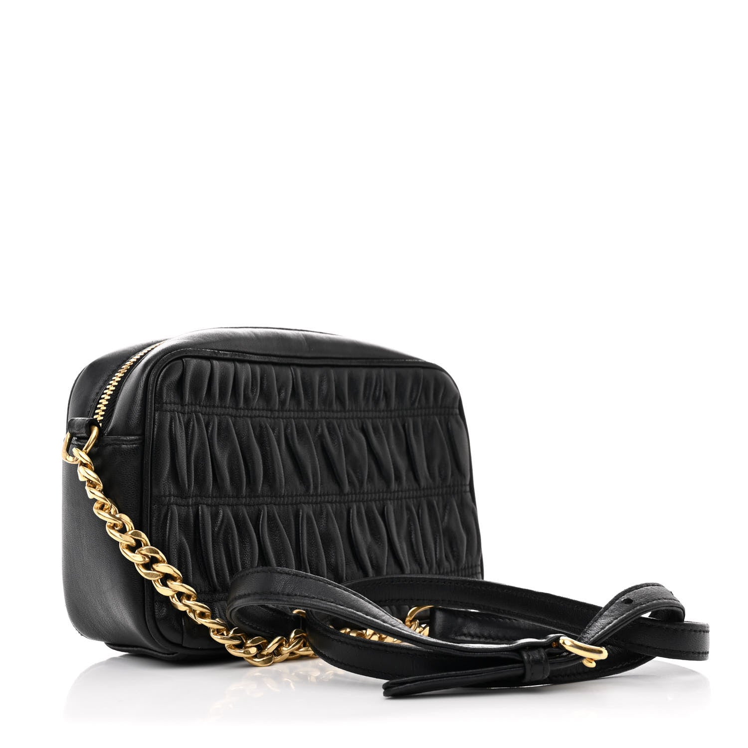 Prada Nappa Gaufre Camera Bag Black 3 of 12