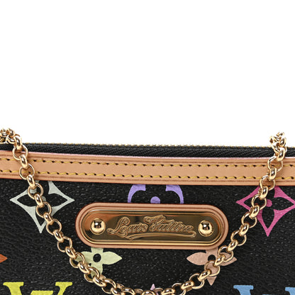 Louis Vuitton Monogram Multicolor Pochette Milla MM Black 6 of 9