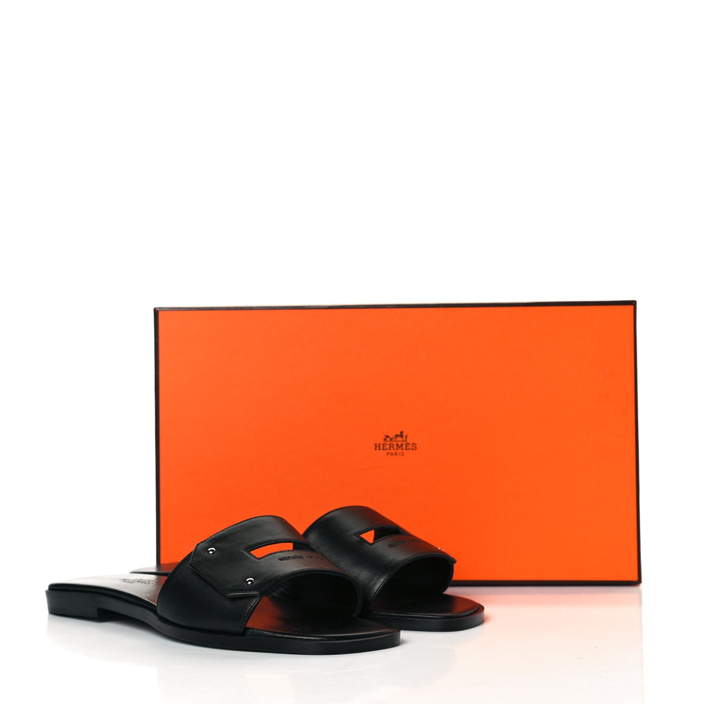 Calfskin View Sandals 35 Black