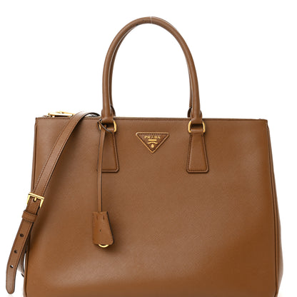 Prada Saffiano Large Galleria Double Zip Tote Cannella 8 of 21