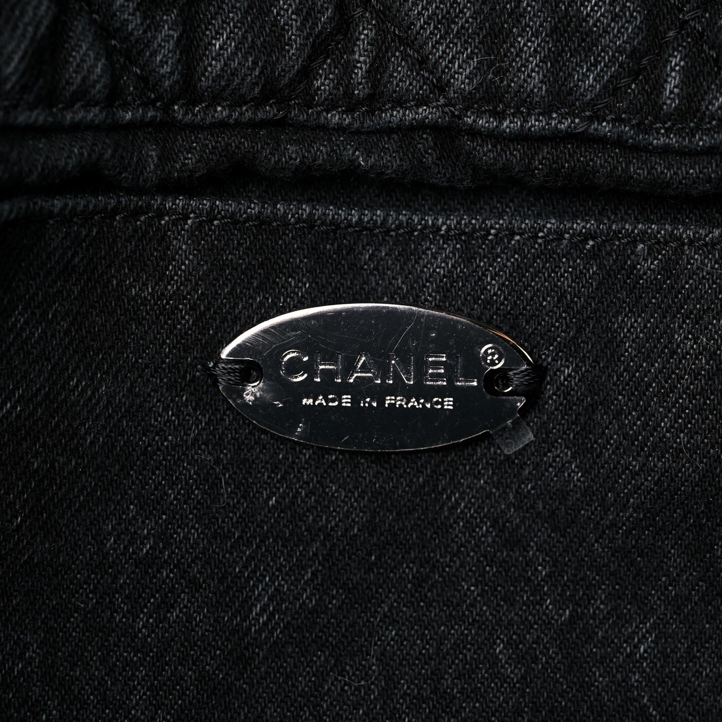 Denim Quilted Denimpression Flap Grey Black