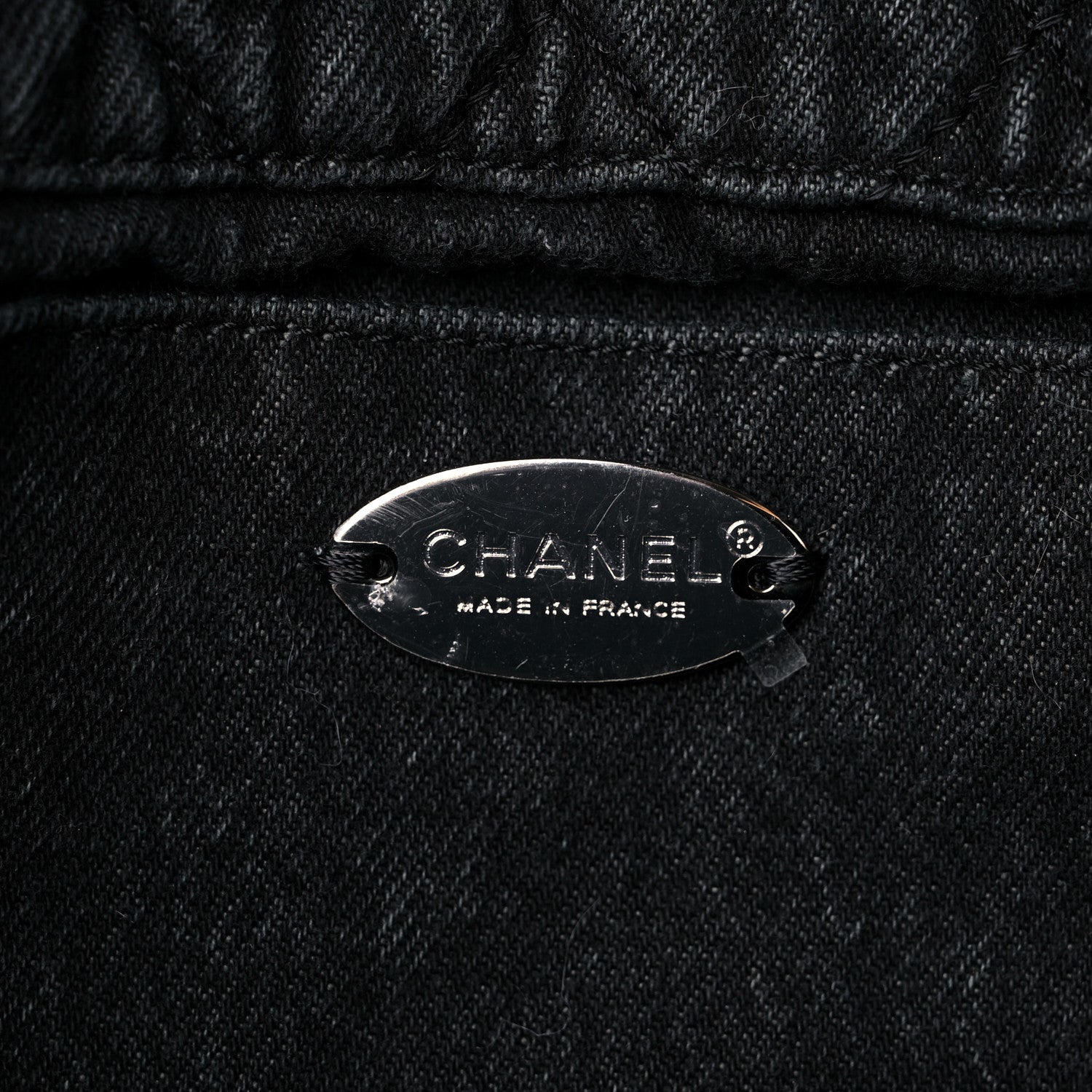 Chanel Denim Quilted Denimpression Flap Grey Black 6 of 10