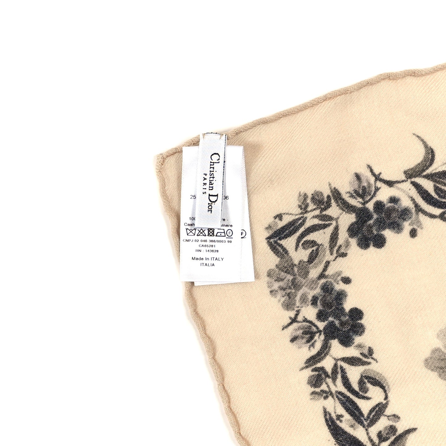 Silk Jardin D'Hiver Scarf Beige