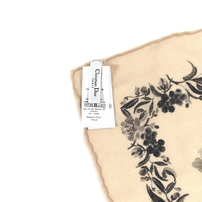 Christian Dior Silk Jardin D'Hiver Scarf Beige 3 of 3