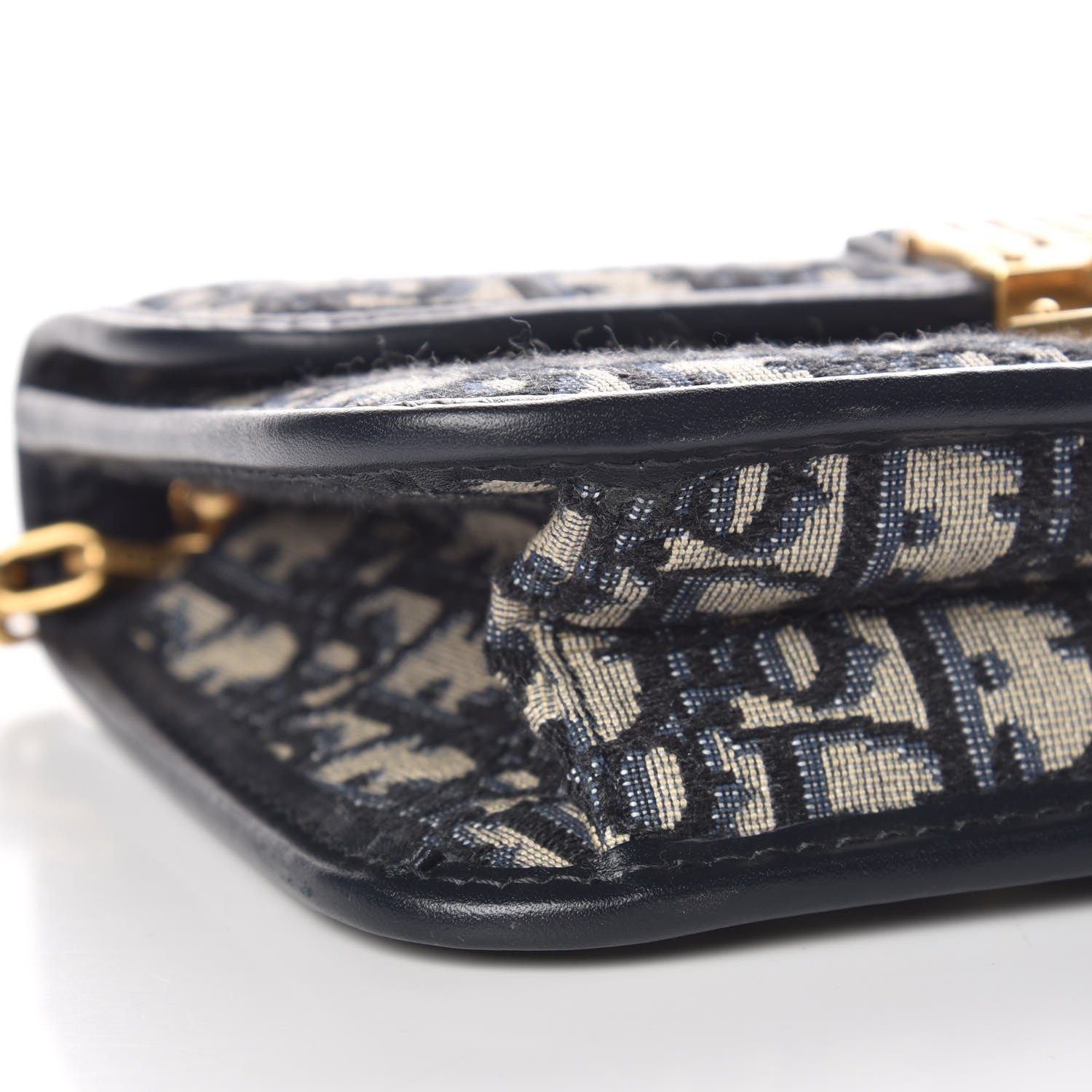 Christian Dior Oblique Small DiorAddict Flap Bag Navy Blue 8 of 13