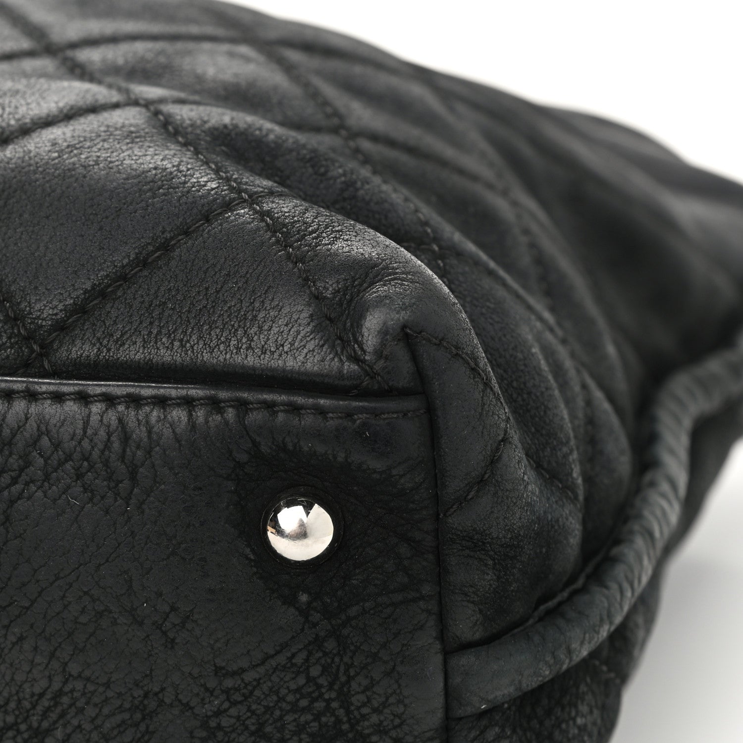 Chanel Nubuck Hobo Black 12 of 14