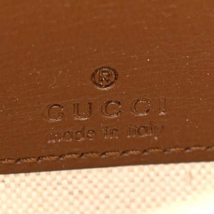 Gucci GG Supreme Monogram Azalea Calfskin Small Retro Interlocking G Wristlet Messenger Bag Beige Ebony Brown Sugar 6 of 10