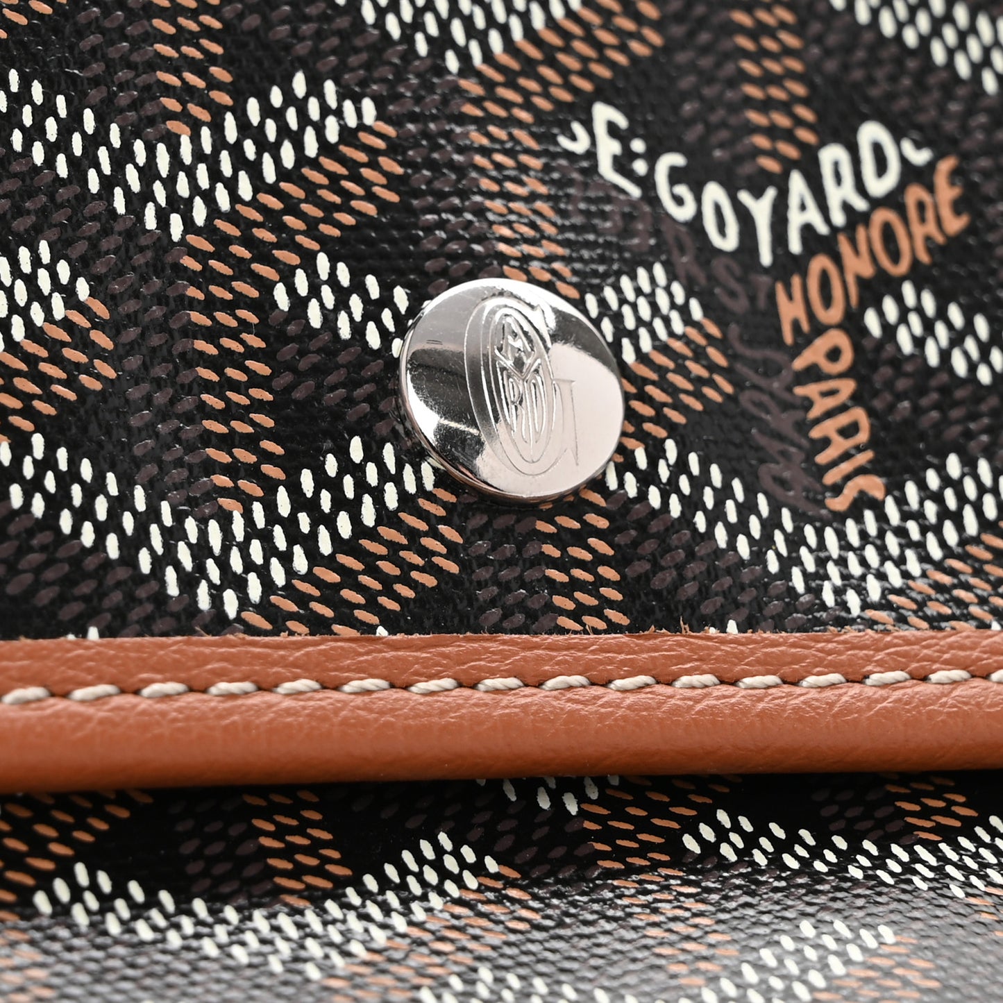 Goyardine Pouch Black Gold