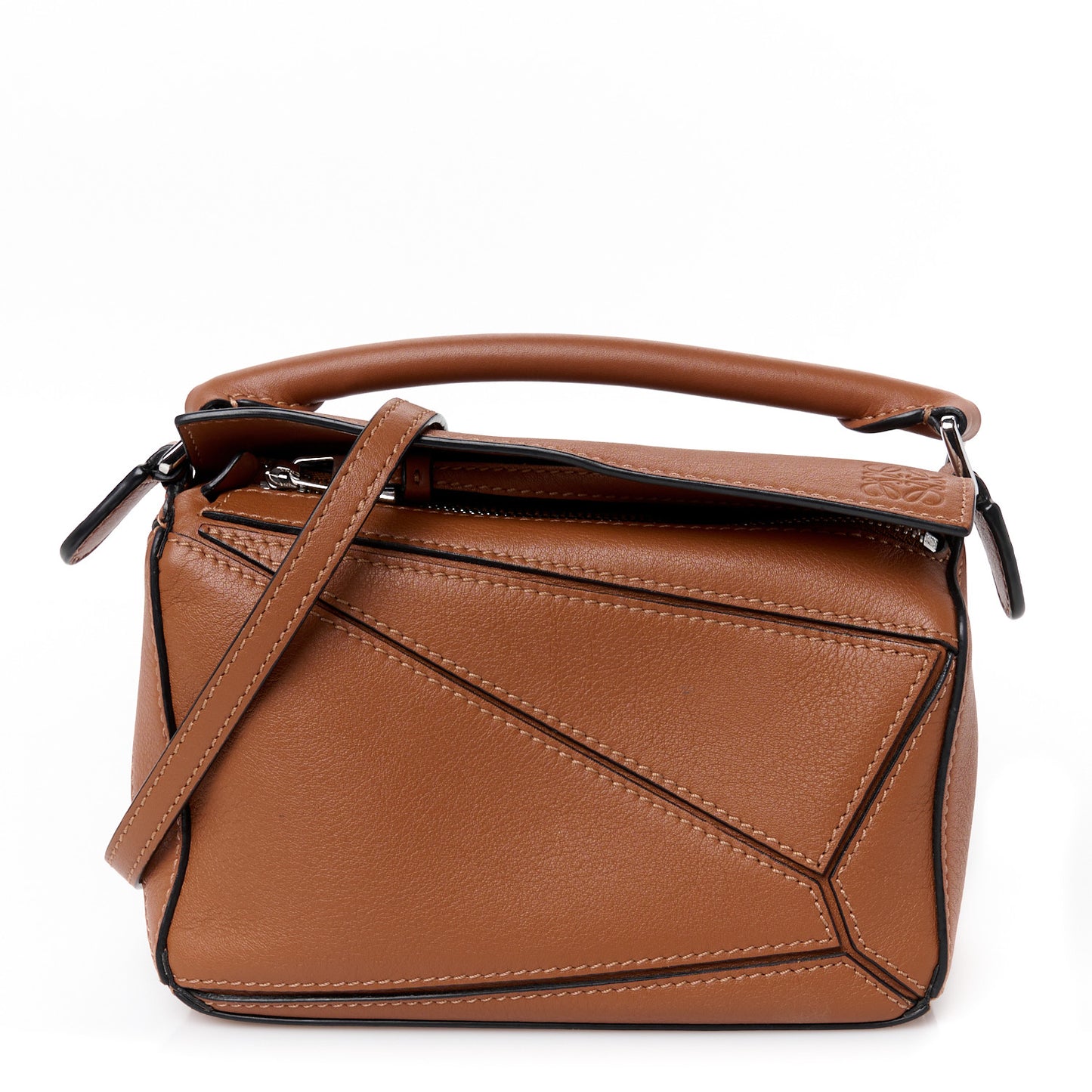 Calfskin Mini Puzzle Bag Tan